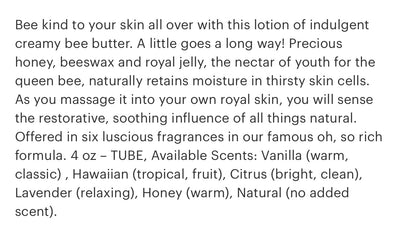 Bee Butter Cream