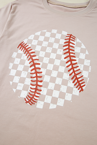 Checkered Baseball Graphic Tee