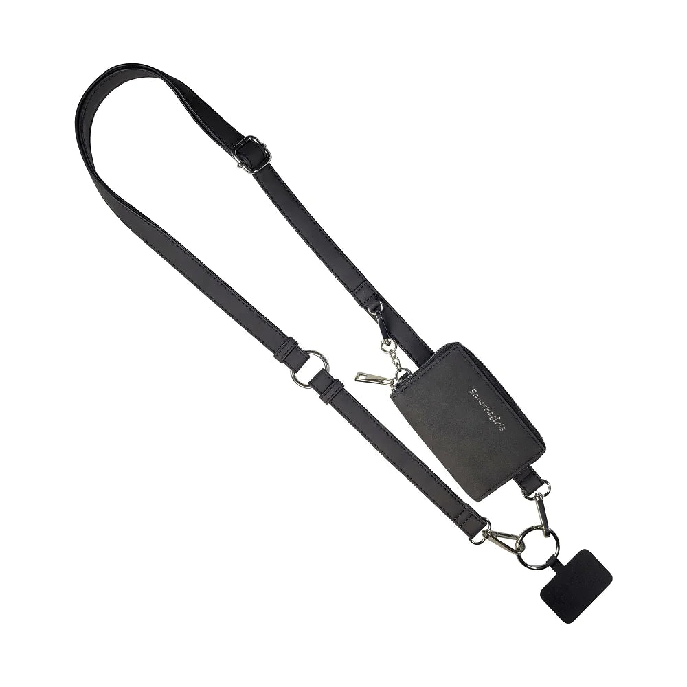 Clip & Go Strap With Pouch Brushed Vegan Leather