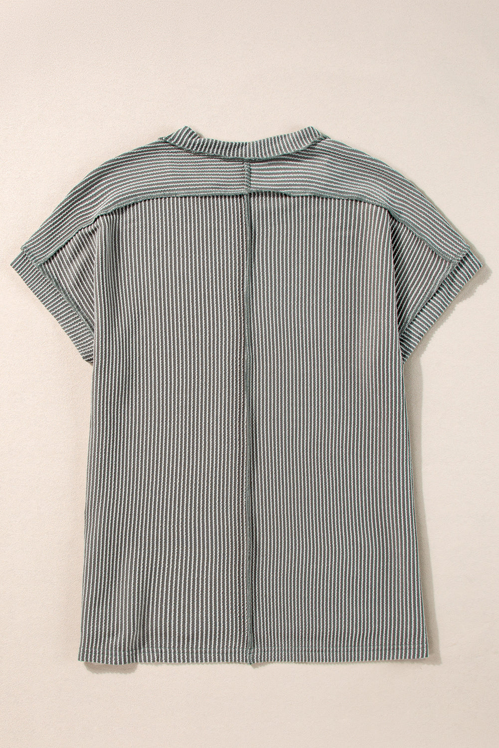 Jade Ribbed Knit Tee