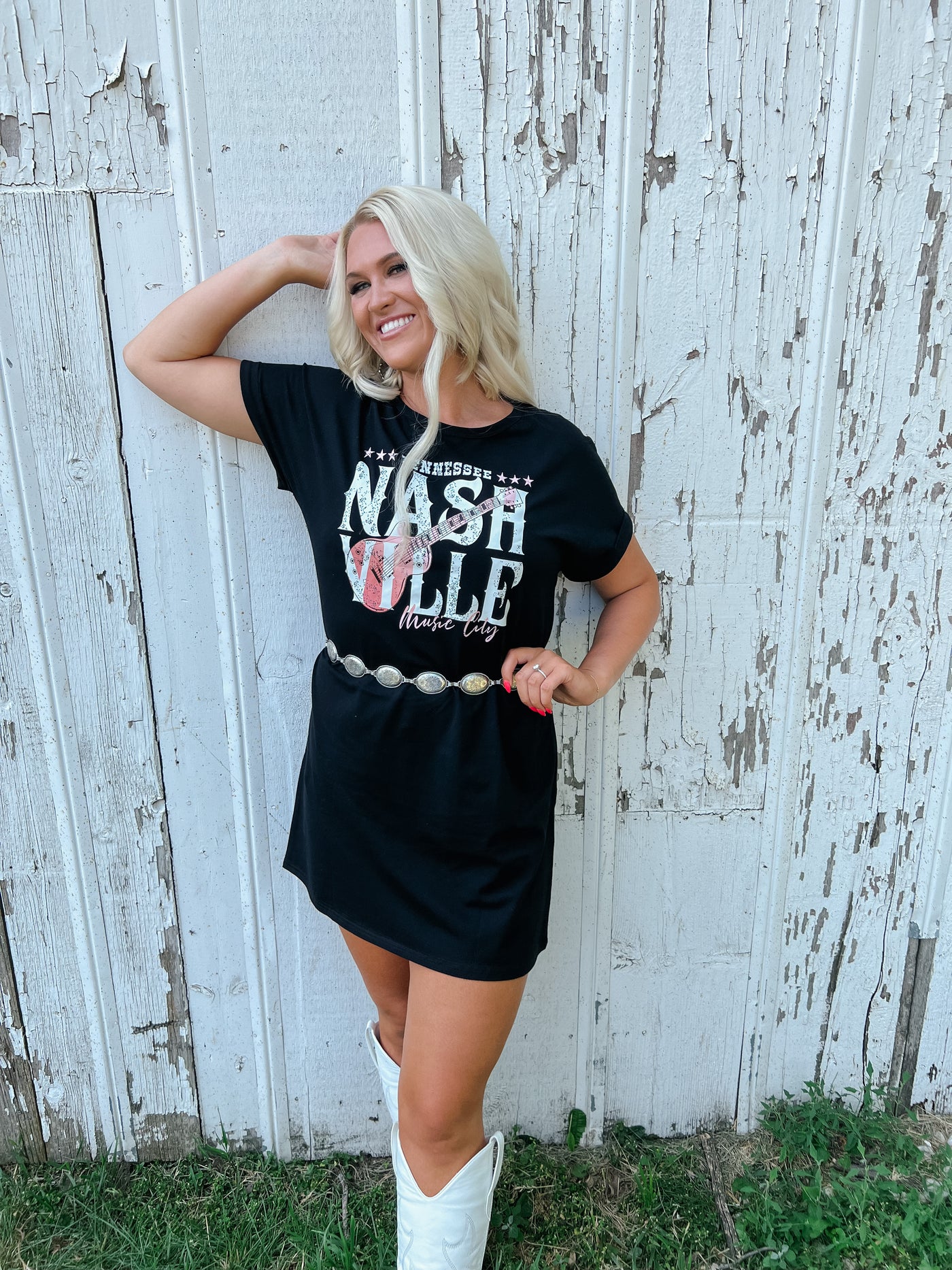 Black Nashville Music Festival Trending T-Shirt Dress