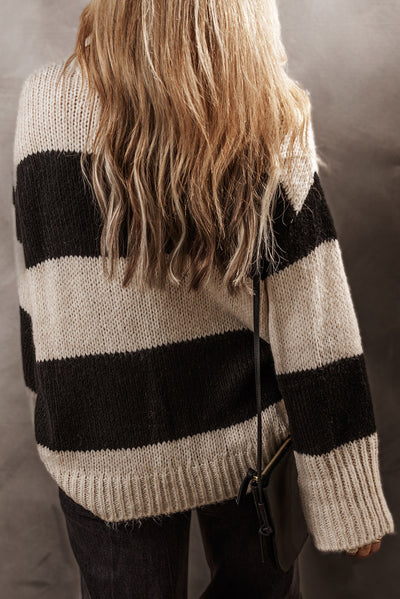 Striped Loose Pullover Sweater