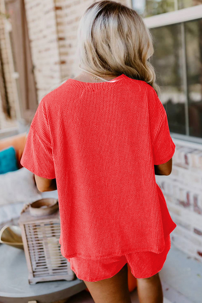 Ribbed Textured Knit Set