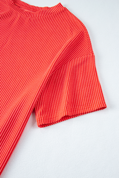 Ribbed Textured Knit Set