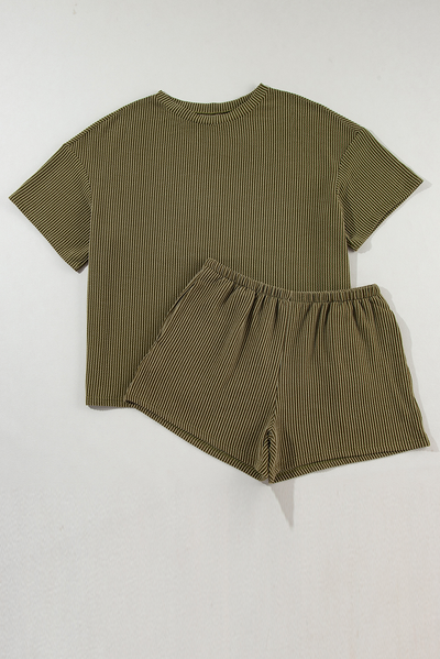 Ribbed Textured Knit Set