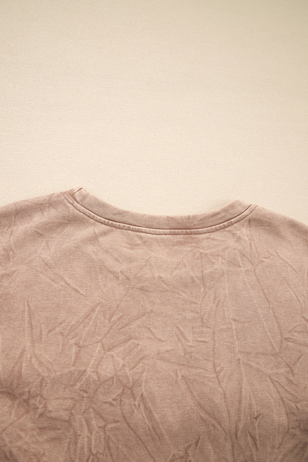 Saved by Grace Letter Embroidered Mineral Wash Sweatshirt