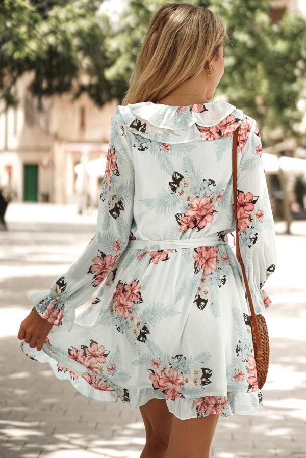 White Floral Dress