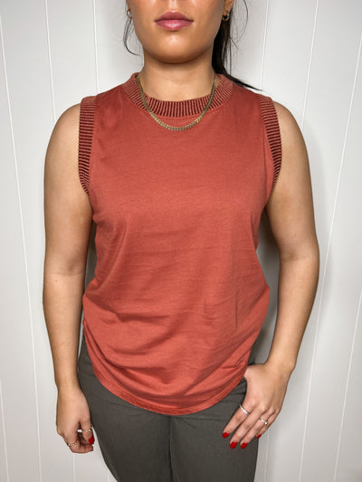 Ribbed Loose Tank