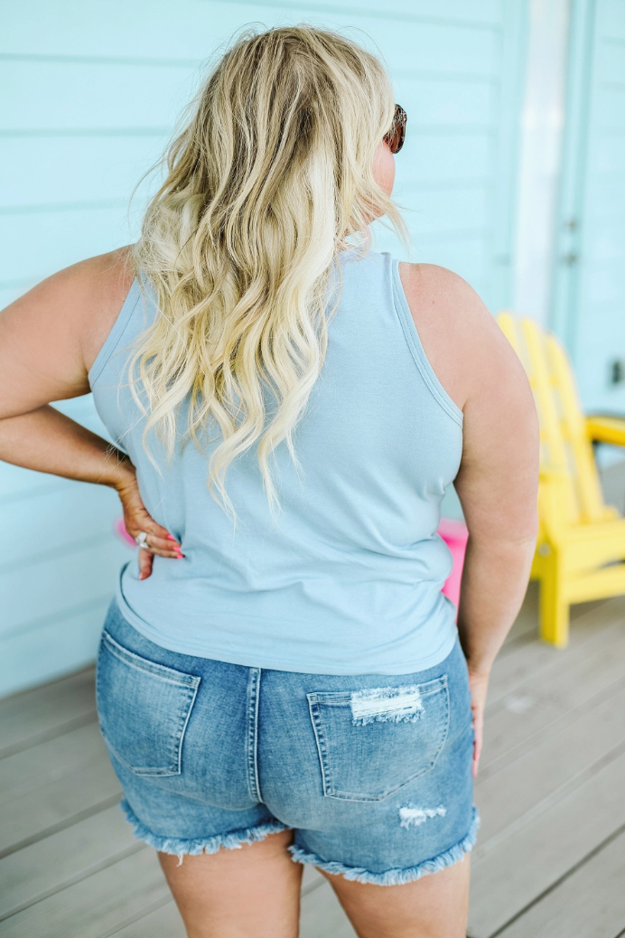 Dusty Blue Tank Top