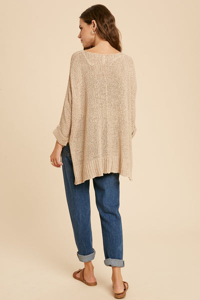 Taupe Knit Sweater