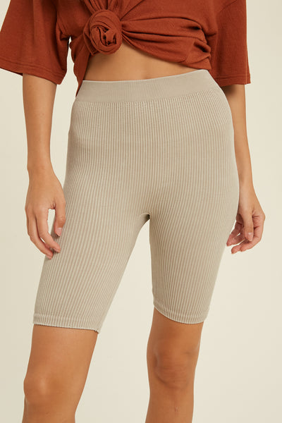 Seamless Ribbed Biker