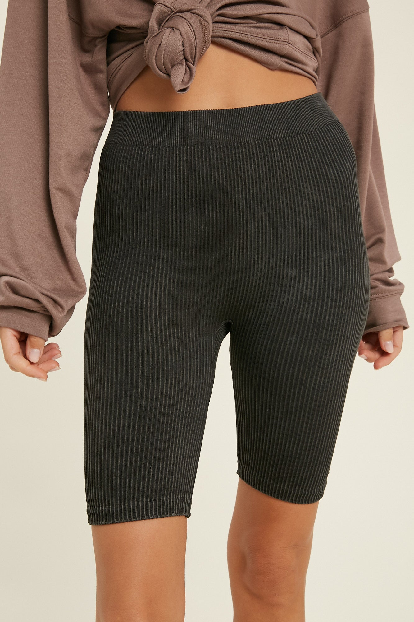 Seamless Ribbed Biker