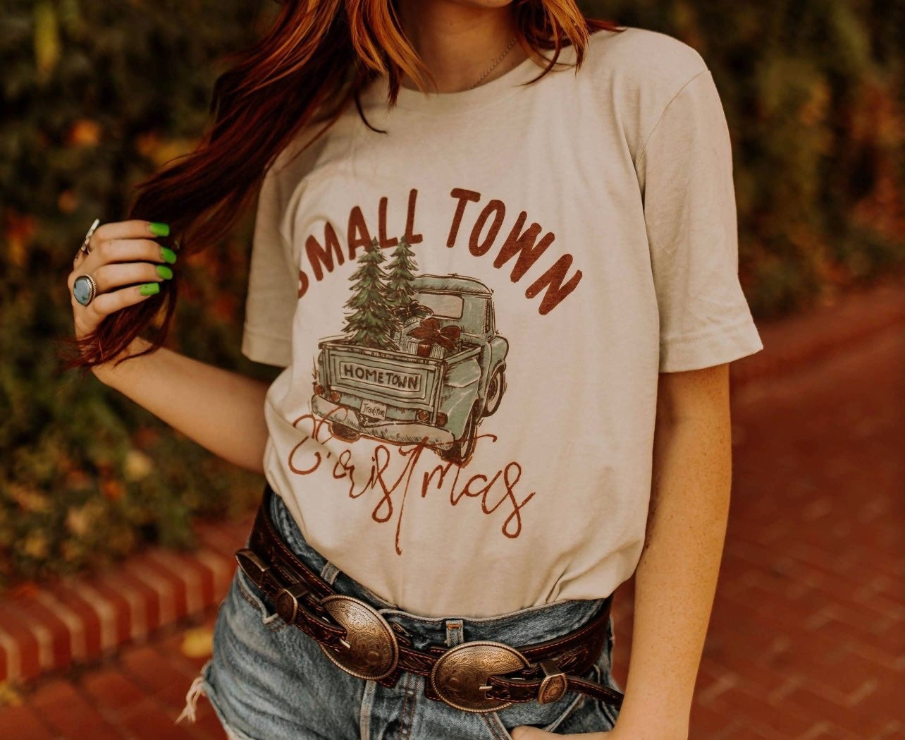 Vintage Small Town Christmas Tee